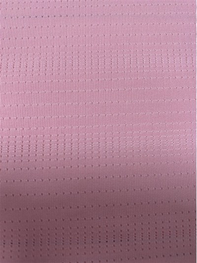 FJ-RC 0196 漸變針眼提花布  幅寬：170CM 克重：160GSM  吸濕排汗  成分: 91%Polyester 9%Spandex 正面照